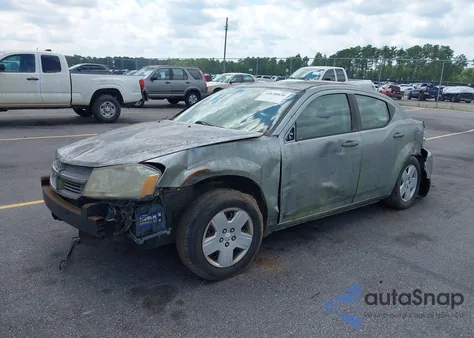 2008 Dodge Avenger Se из США, поврежденный, VIN 1B3LC46K18N607447